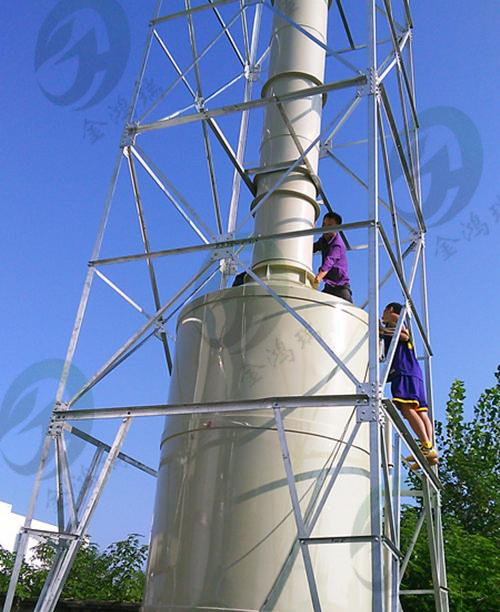 鹤壁烟囱连接、酸碱废气逆流塔、排气筒加高